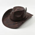 Handmade Feather Accessories Fedoras Hat Western Hat Outdoor Caps
