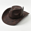 Handmade Feather Accessories Fedoras Hat Western Hat Outdoor Caps