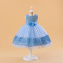 Children's Ball Gown Kids Lace Performance Wedding Birthday Party Flower Girls Dresses