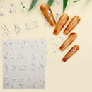 Nail Heart Love Lip Flower Laser Self Adhesive Sliders Nail Art Decoration Valentine's Day Manicure