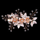 Handmade Pearl Flower Hair Clips for Women Hairpins Bridal Wedding Hair Accessories Crystal Gold Color Bride Headpiece Gift