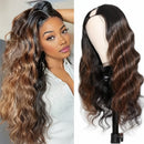 Body Wave Wig 220 Density Loose Body Wave Human Hair Wig V Shape Clip in Half Wigs