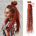 Dreadlock Extensions Hippie Single Ended Dreads 0.6 cm Width Extensions Reggae Women