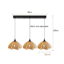 Wicker Petal Pendant Lights Fixtures Home Indoor Decor