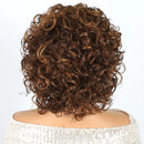 Curly brown hair on a white background, Obroi