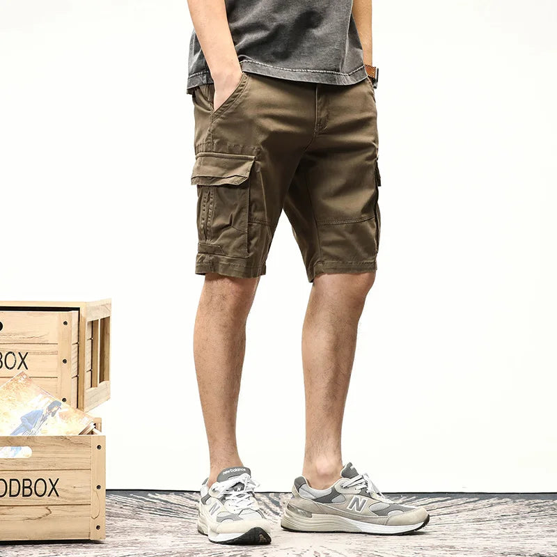 Men Summer Multi Pockets Cargo Pants Men Trousers Men Outwear Military Style Trousers Pants Male