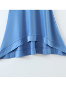 Skirt Women Spring Autumn Fashion Casual Slim Midi Large Swing Long Skirt Female