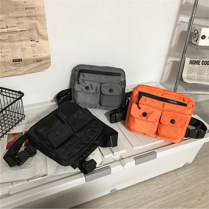 Outdoor Sports Chest Bag Waterproof Solid Bag Vintage Multifunction Cycling Bags For Male New Casual Bags