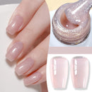 Flow Light White Cat Magnetic Gel Nail Polish Ultra Shine Soak Off UV Gel Mirror Glass Cat Magnet Gel