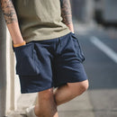 Shorts Men Loose Large Pocket Work Tactical Short Pants Casual Knitted Shorts