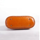 Retro woven women bag rattan capacity casual one-shoulder leather woven bag