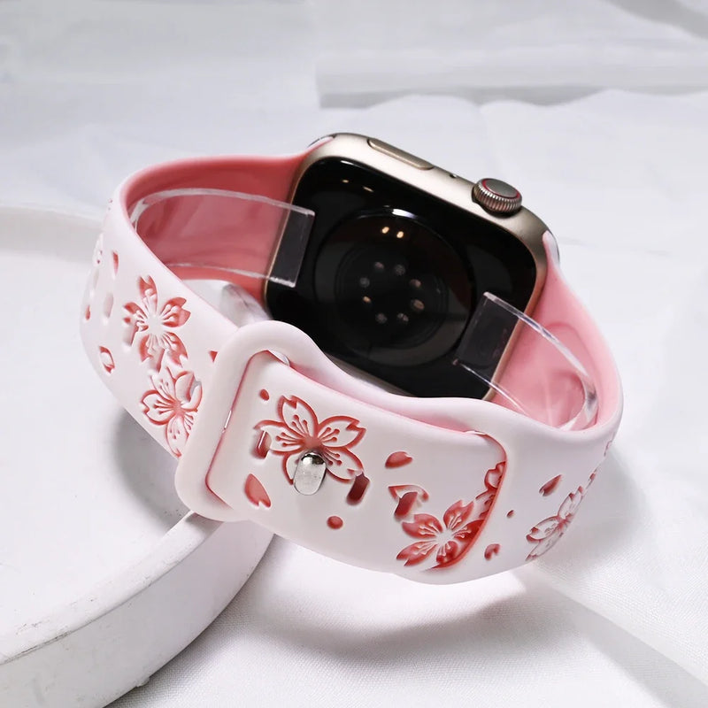 Soft Girls Apple Watch Series 6 5 4 38 Women Loop Strap for iWatch 9 8 7 49mm Ultra 2