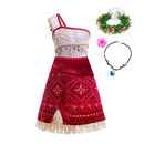 Girls Dress Princess Party Costume One Shoulder Costume Children Carnival Clothing Set