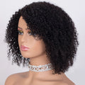 Mannequin head with a curly black wig on a white background, Obroi