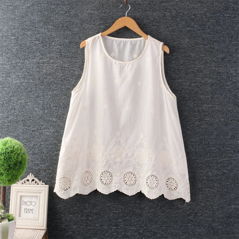 Autumn Sweet Hollow Embroidered Shirt Women Long Sleeve Casual Tops