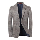 Wool Warm Men for Blazer Autumn Winter Men Smart Casual Classic Single Breasted Blazer