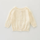Autumn Children's Thin Knitted Sweater Cardigan Girl Breathable Soft Coats Toddler