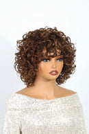 Pixie Curly Human Hair Wigs Highlight Short Jerry Curl Wig Easy Wear Glueless Wig Curly Bob Wig For Women