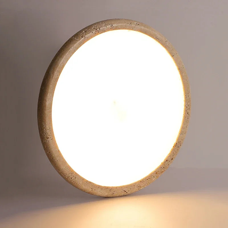 Cream Warm Room Bedhead Ceiling Light Fixtures Yellow Travertine Corridor Living Room Restaurant Led Ceiling Lamps