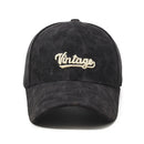 Corduroy Baseball Cap For Men American Street Letter Hip Hop Caps Travel Hats