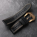 Handmade Leather Watchband Breathable Style Thickened Style Men's Bracelet Vintage Style
