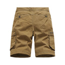 Summer Solid Letter Casual Shorts Multi-Pocket Men Cargo Shorts Oversized Beach Cargo Shorts
