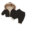 Children Duck Down Jacket Kids Toddler Clothes Coat pants Winter Outfit Suit Warm Baby Clothing Set