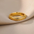 Rings For Women Men Gold Color Ring Female Male Engagement Wedding Party Finger Jewelry Gift