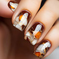 Nail Short Square Head False Nails Press on Nails Art Full Cover Manicure Tips