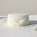Linen Flat Top Small Hat French Retro Women's Summer Outdoor Leisure Travel Visor