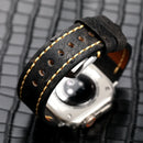 Handmade Leather Watchbands For Apple Watch Ultra Strap Thickened Vintage Style Watch Accessories Band