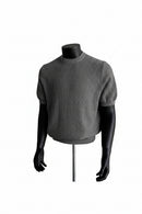 Knitting Sweater Men's Short Sleeve Knit Tee Summer Ribbed Texture Casual Base Shirt