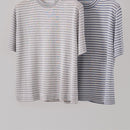 Women Stripes Breathable Tshirt Summer O-Neck Loose Casual Short Sleeve Tee for Female