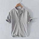 Linen Pullover Youth Breathable Versatile Summer Men Shirt