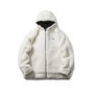 Winter Warm Leather Jacket Vintage Fleece Fluffy Coat Waterproof Thick Warm Reversible Jackets Coats