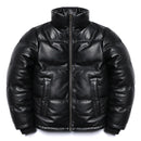 Black leather jacket on a white background, Obroi