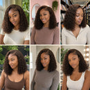 12 Inch Chocolate Brown Jerry Curl Human Hair Wig | 13×4 HD Lace Front