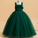Christmas Girls Children Costume Princess Party Porn Dress Kids Bridesmaid Clothes Lace Birthday Gown Formal Prom Evening