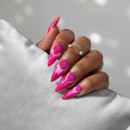 Almond shaped press on nails gradient nails