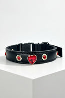 Love Leather Pet Collars and Leash Set Dachshund Doberman Dogs Accessories Luxury Cat Collar