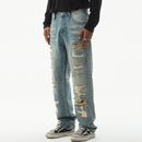 Men Loose Casual Straight Denim Jeans