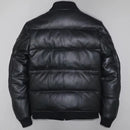 Winter warm leather jacket Classic casual genuine coat duck down leather clothing