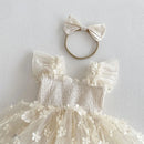 Summer Toddler Girl Lace Flower Bodysuit Princess Sweet Romper Infant Jumpsuit Baby Clothes
