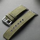 Handmade double-layer canvas strap compatible For Apple Watch men's thick Ultra S13 Watchband