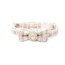 Pearl Bow Pet Collars Adjustable Dog Collar Poodle Pomeranian Terrier Dogs Accessories Safety Buckle Cat Collar