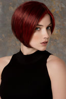 Burg Red Short Pixie Cut Human Hair Wigs For Women Hair Straight Bob Wigs