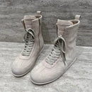 Lady Ankle Boot Leather Handmade Comfortable Women Elegant Increase Mid Heel Boots