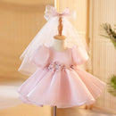 Girl's Dress Children's Flower Girl Wedding Little Girl Birthday Full-Year Baby Girl Princess Dress