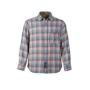 Men's Niche Design Shirt Autumn New High Street Plaid Off Shoulder Gradient Collar Tide Chic Top
