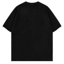 Mens Embroidery Letter Star Tshirt Casual Loose Tee Shirts Summer Hip Hop Top Couple